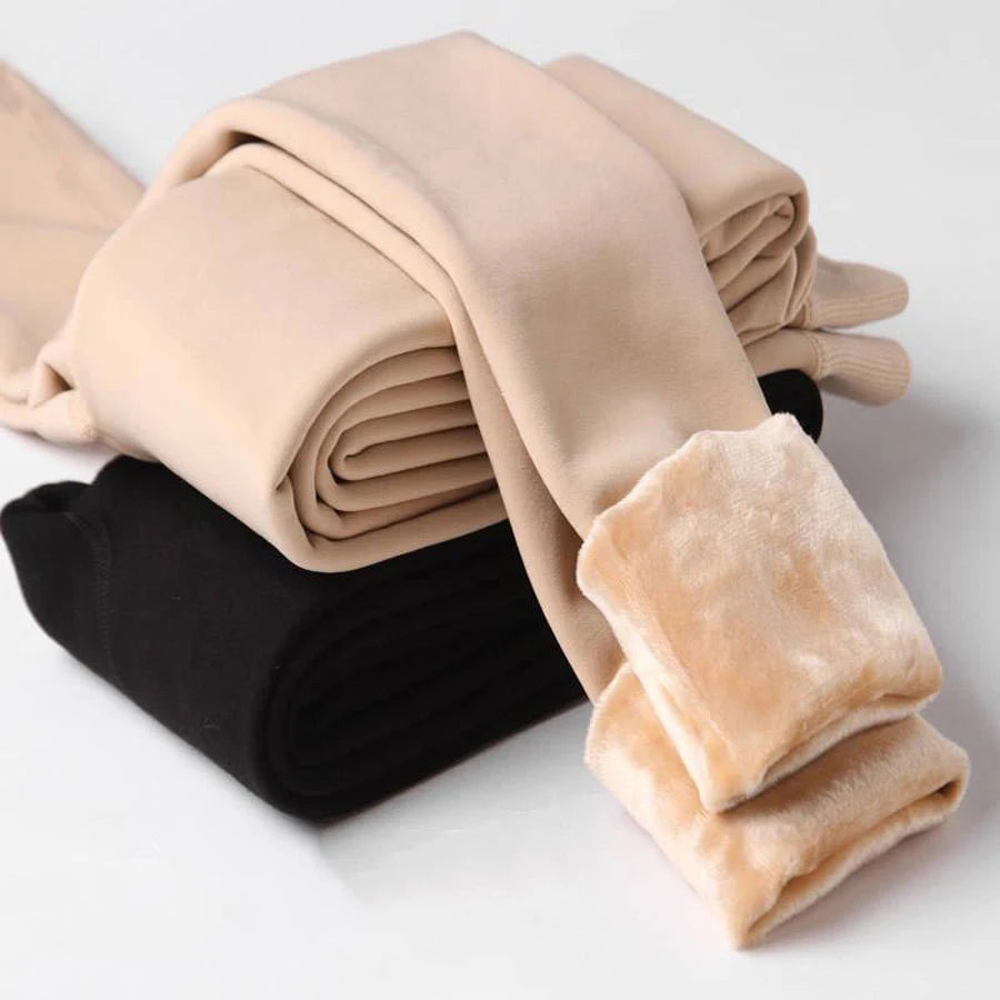 Plus Size Warm High-Waist Leggings
